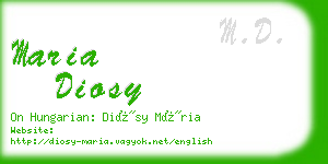 maria diosy business card